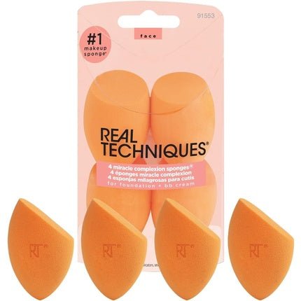 Real Techniques Miracle Complexion Sponge - Pack of 4 - Maison des fragrances