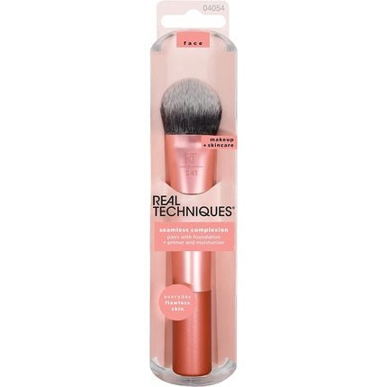 REAL TECHNIQUES Seamless Complexion Makeup Brush for Liquid and Cream Foundations and Brightening Concealer Makeup Brush - Maison des fragrances