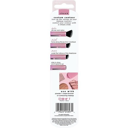 Real Techniques Slide 3 in 1 Customizable Contouring Makeup Brush for Powder/Bronzer and Contouring - Maison des fragrances