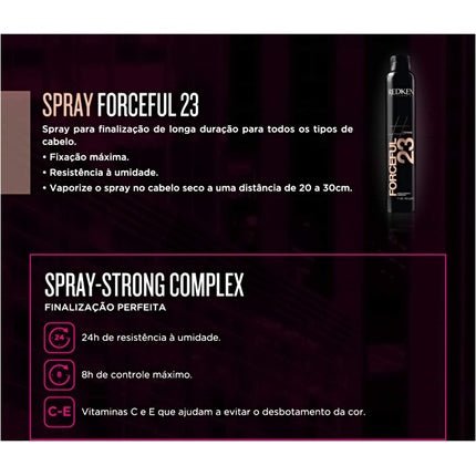 Redken Forceful 23 Professional Styling Spray 400ml - Maison des fragrances