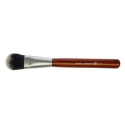 Redwood Foundation Brush Flat Ferrule High - Tech Hair Brown Wood Handle - Maison des fragrances
