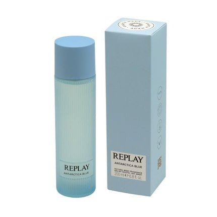 Replay Earth Made Antarctica Blue - Eau De Toilette Vegan and Unisex Body Fragrance with Cool and Magnetic Style Woody Aromatic 200ml - Maison des fragrances