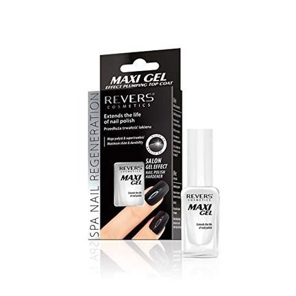 REVERS MAXI Gel Effect Plumping Top Coat - Nail Polish Life Extender and Conditioner 10ml - Maison des fragrances