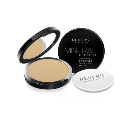 REVERS Mineral Perfect Mattifying Effect Compact Face Powder 7g - Choose Your Shade - Maison des fragrances