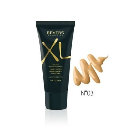 REVERS XL Natural Mineral Foundation 03 Peach 30ml - Maison des fragrances