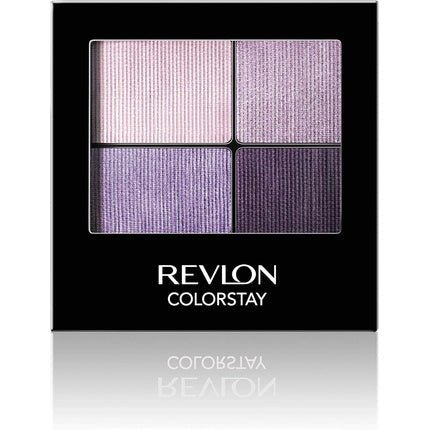 Revlon ColorStay 16 Hour Eyeshadow Quad with Dual - Ended Applicator Brush Longwear Intense Color Smooth Eye Makeup for Day and Night 530 Seductive - Maison des fragrances