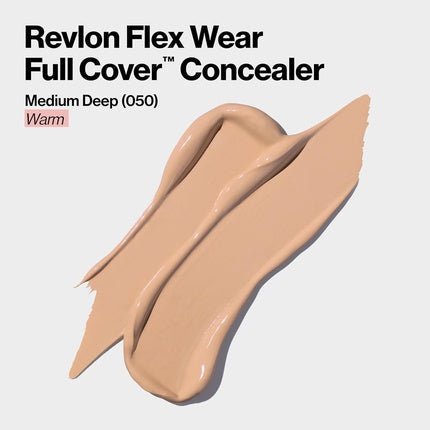 Revlon ColorStay Flex Wear Full Cover Non - Creasing Concealer with Hyaluronic Acid and Vitamin E 0.34 fl oz 050 Medium Deep - Maison des fragrances
