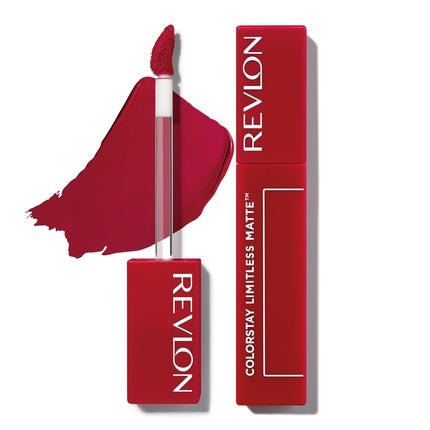 Revlon ColorStay Limitless Matte Liquid Lipstick Vegan Formula Longwear Lightweight Waterproof 011 Fire Off 0.17 fl oz - Maison des fragrances