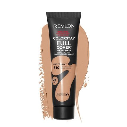 Revlon ColorStay Liquid Foundation for Normal and Dry Skin Longwear Full Coverage with Matte Finish Oil Free 310 Warm Golden 1.0 Oz - Maison des fragrances