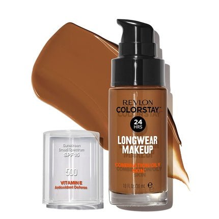 Revlon ColorStay Liquid Foundation Makeup for Combination/Oily Skin SPF 15 Walnut 1.0oz - Maison des fragrances