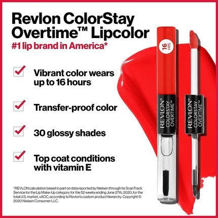 Revlon Colorstay Overtime Lipcolor 005 Infinite Raspberry 2ml - Maison des fragrances