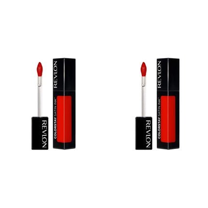 Revlon ColorStay Satin Ink Longwear Liquid Lipstick 018 Fired Up 0.17 Fl Oz - Maison des fragrances
