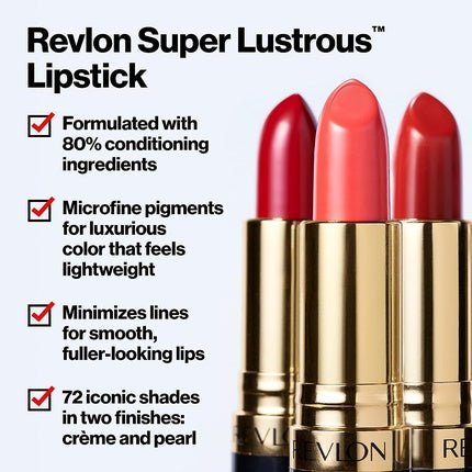 Revlon Super Lustrous Creme Lipstick 668 Primrose 0.15oz - Maison des fragrances