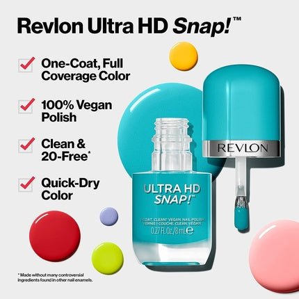 Revlon Ultra HD Snap! Nail Polish 031 She's On Fire 8ml - Maison des fragrances