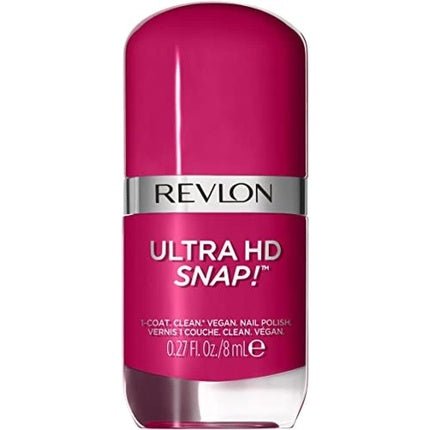 Revlon Ultra HD Snap Nail Polish Long Lasting Vegan Formula Quick Drying One - Coat Full Coverage Colour 8ml Berry Blissed - Maison des fragrances