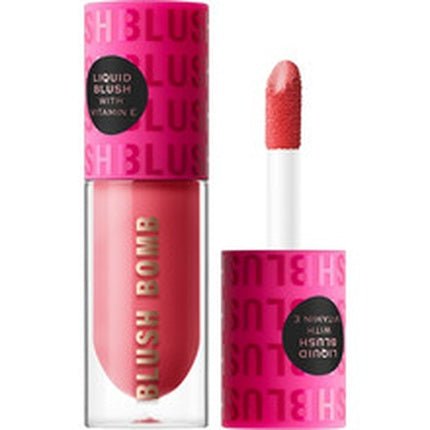 Revolution Beauty Blush Bomb Cream Blusher Enriched with Vitamin E Savage Coral 0.15 Fl. Oz. - Maison des fragrances
