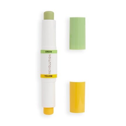 Revolution Beauty London Correct Correcting Stick Yellow Green 5 G - Maison des fragrances