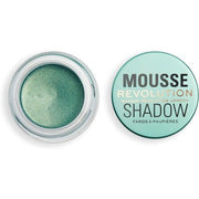 Revolution Beauty London Mousse Shadow Creamy Colour for Cheeks and Eyes Whipped Lightweight Formula Cream - to - Powder 4g Emerald Green - Maison des fragrances