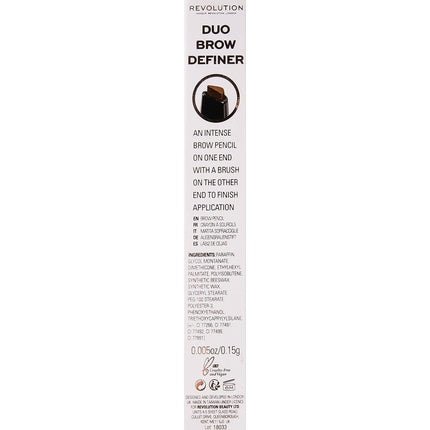 Revolution Eyebrow Pencil Duo Light Brown - Maison des fragrances