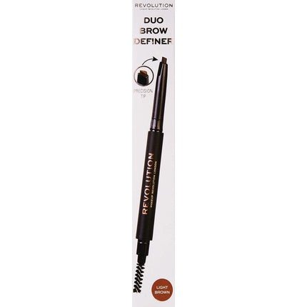 Revolution Eyebrow Pencil Duo Light Brown - Maison des fragrances
