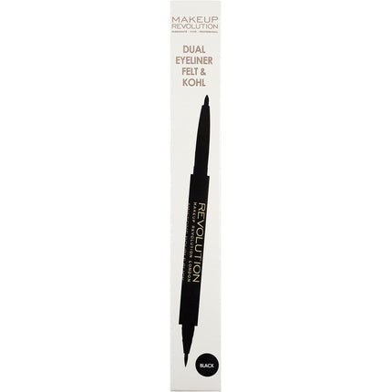 Revolution Felt And Kohl Dual Eyeliner Black - Maison des fragrances