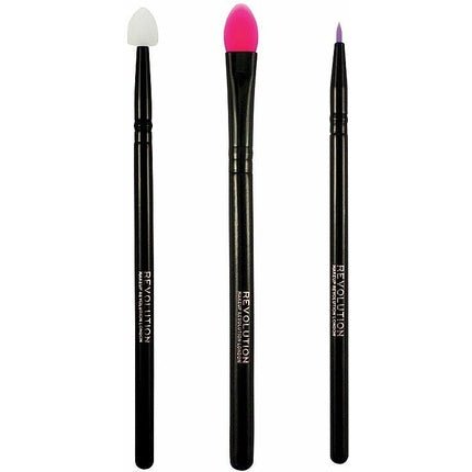 Revolution Makeup Silicone Eye Brush Set 3 Pieces - Brand New Sealed Box - Maison des fragrances