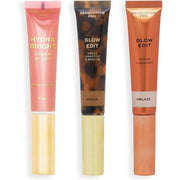 Revolution Pro Cream Face Wand Trio Cream Contour Blush Highlighter Makeup Set Light 1x12ml 2x15ml Medium - Maison des fragrances