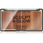 Revolution PRO Sculpt And Glow palette - Medium - Deep, 8 g - Maison des fragrances