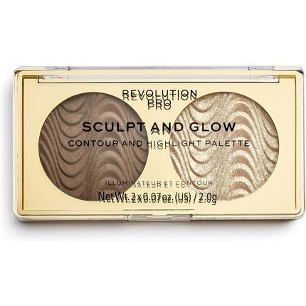 Revolution Pro Sculpt & Glow Face Palette Savanna Nights 2 Shades 4g - Maison des fragrances