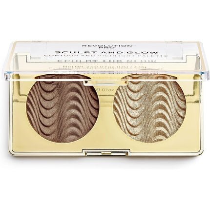 Revolution Pro Sculpt & Glow Face Palette Savanna Nights 2 Shades 4g - Maison des fragrances