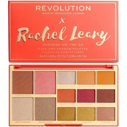 Revolution Rachel Leary Goddess - On - The - Go Makeup Palette 4x2.5g 9x1.2g - Maison des fragrances