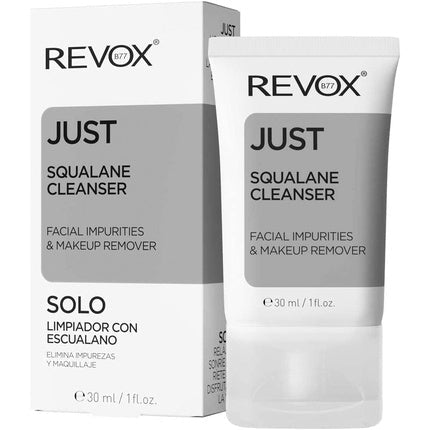 Revox Just Squalane Cleanser Liquid Face Wash Makeup Remover 30ml - Maison des fragrances
