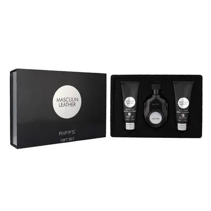 Riiffs Masculin Leather Giftset 3 Pieces Coffret (Coffret) Mixte - Maison des fragrances