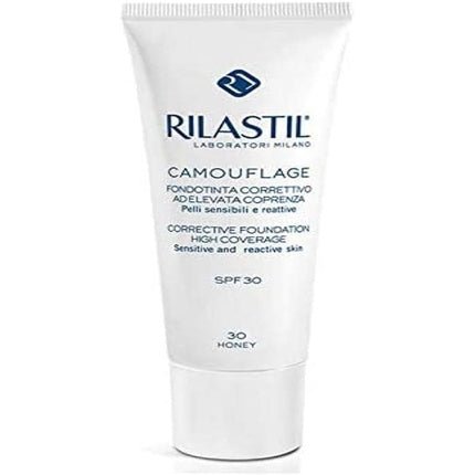 Rilastil Camouflage Corrective Foundation High Coverage SPF30 Shade 30 Honey 30ml - Maison des fragrances