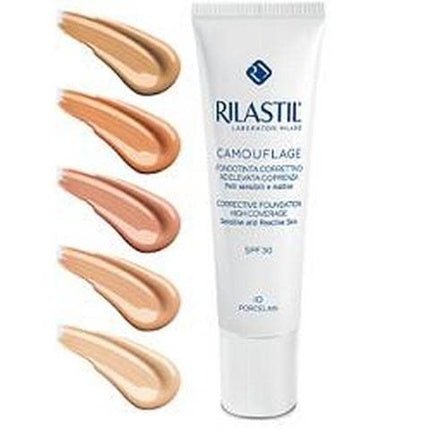 Rilastil Camouflage Corrective Foundation High Coverage SPF30 Shade 50 Mocha 30ml - Maison des fragrances
