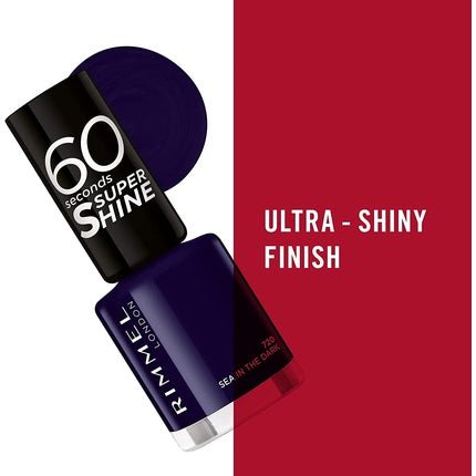 Rimmel 60 Second Nail Polish Sea The Dark 720 8ml - Maison des fragrances