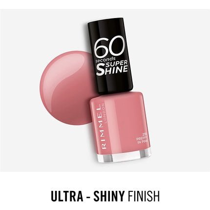 Rimmel 60 Seconds Nail Polish Preppy in Pink 8ml - Maison des fragrances
