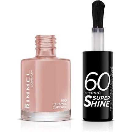 Rimmel 60 Seconds Super Shine Nail Polish 8ml Caramel Cupcake - Maison des fragrances