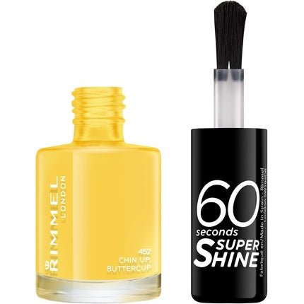 Rimmel 60 Seconds Super Shine Nail Polish 8ml Chin Up Buttercup - Maison des fragrances