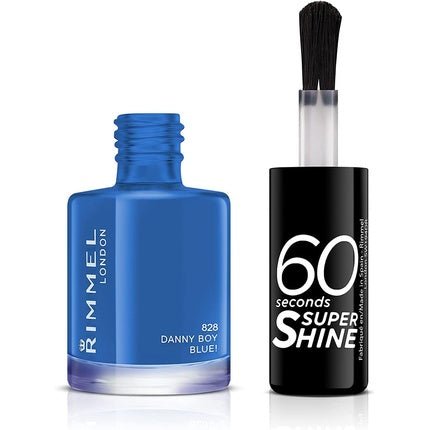 Rimmel 60 Seconds Super Shine Nail Polish 8ml Danny Boy Blue - Maison des fragrances