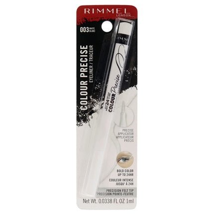 Rimmel Colour Precise Eyeliner White 3 1 Count - Maison des fragrances