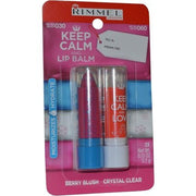 Rimmel Keep Calm and Lip Balm + No.030 Berry Blush + No.060 Crystal Clear - Maison des fragrances