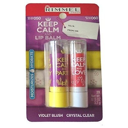 Rimmel Keep Calm and Love Lip Balm in Violet Blush - Maison des fragrances