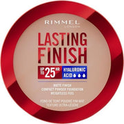 Rimmel Lasting Finish 25 HR Compact Foundation 003 Sesame Matte Buildable Coverage Powder - to - Cream Anti - Pollution Shields SPF 20 Hyaluronic Acid Waterproof Hides Imperfections - Maison des fragrances
