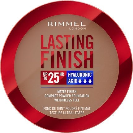 Rimmel Lasting Finish 25 HR Compact Foundation 012 Cinnamon Matte Buildable Coverage Powder - to - Cream Anti - Pollution Shields SPF 20 Hyaluronic Acid Waterproof Hides Imperfections - Maison des fragrances
