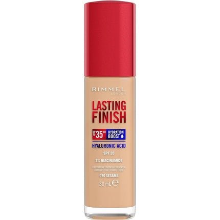 Rimmel Lasting Finish 35h Foundation Spf20 070 Sesame 30ml - Maison des fragrances