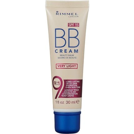 Rimmel London BB Cream 9 - in - 1 Lightweight Formula with Brightening Effect and SPF 15 30ml - Maison des fragrances