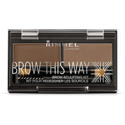 Rimmel London Brow This Way Eyebrow Powder Sculpting Kit 1.3g Medium Brown - Maison des fragrances
