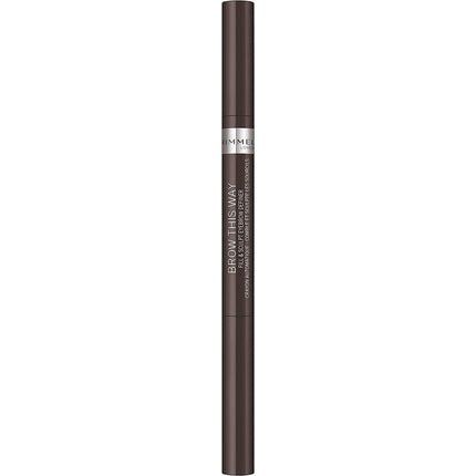 Rimmel London Brow This Way Fill & Sculpt Eyebrow Definer Dark Brown - Maison des fragrances
