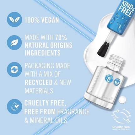 Rimmel London Kind and Free Clean Nail Polish 8ml 150 Top Coat - Maison des fragrances